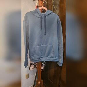Women's Blue Hoodie Sweat Shirt.